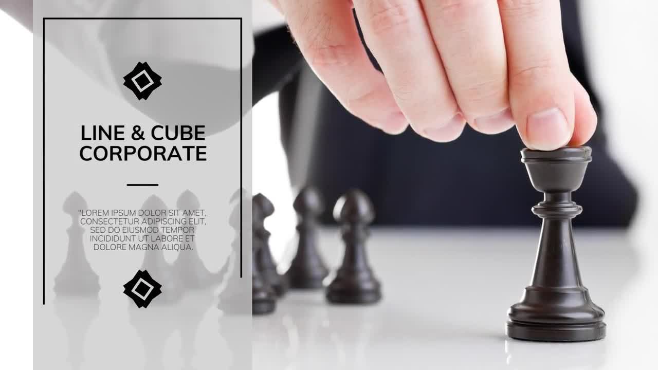 简洁明了的线和放大器展示素材库精选pr模板