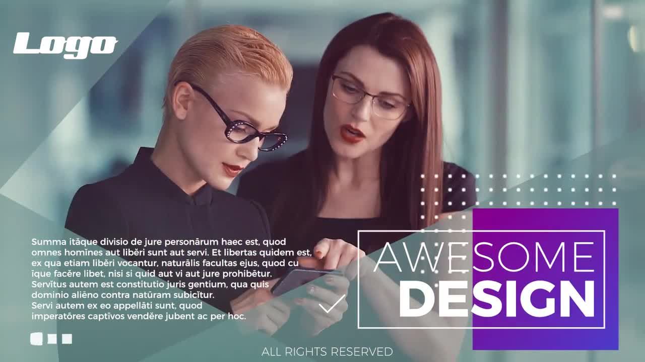 清晰且富有创意的多功能企业宣传演示素材库精选pr模板