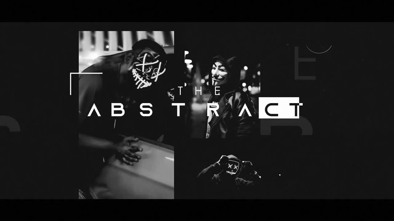 黑白设计幻灯片素材库精选AE模板