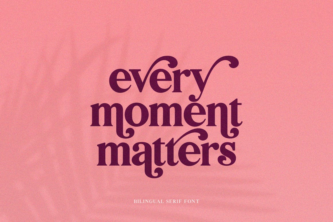 创意英文衬线字体素材库精选二重奏 Bilingual Serif Font Duo插图(4)