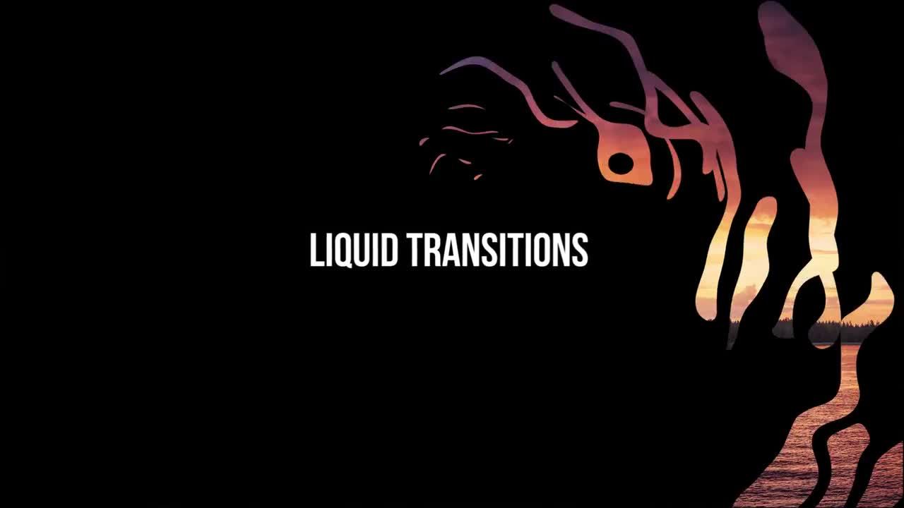 适用于视频和标题的酷炫圆圈液体元素Pr模板