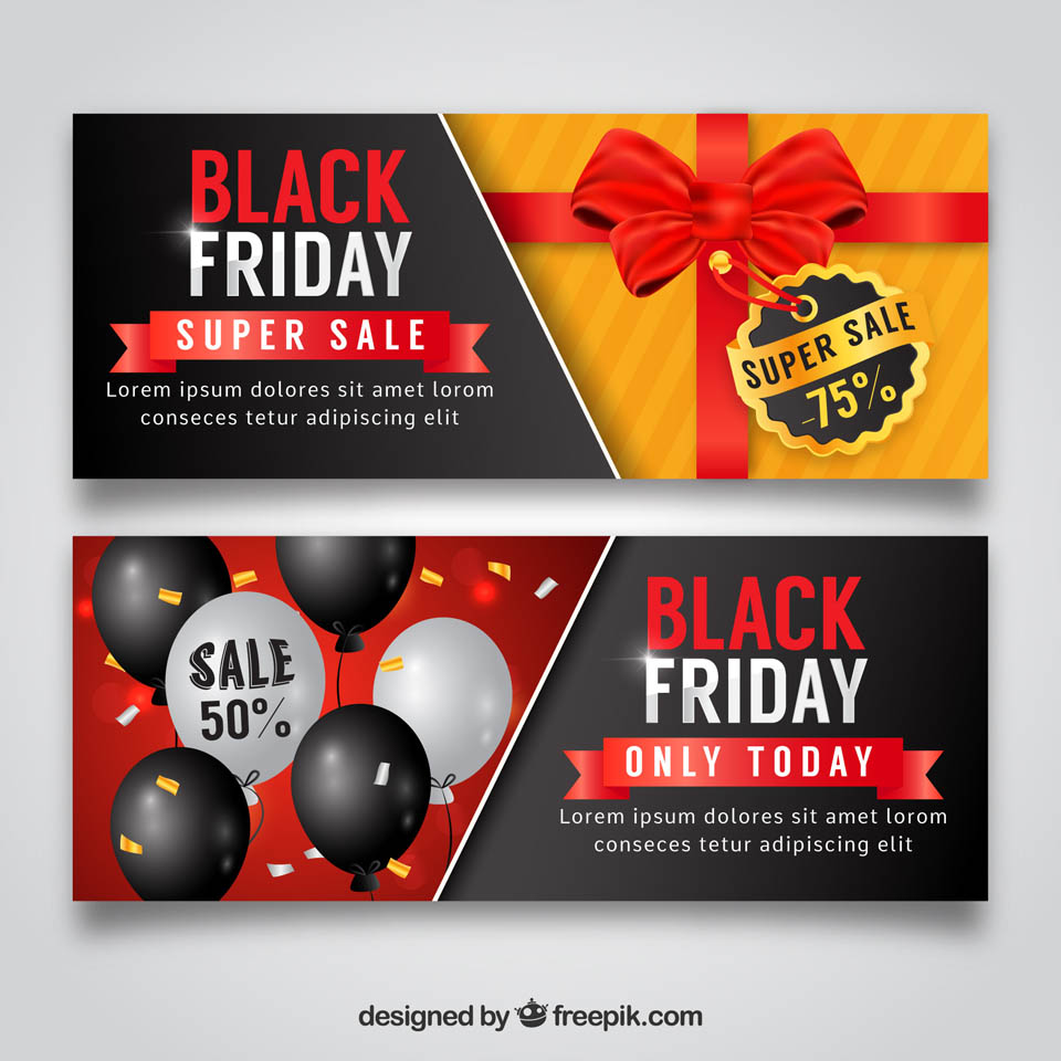 第四弹：30+黑色星期五促销广告物料素材 Black Friday Sales Graphics插图(26)