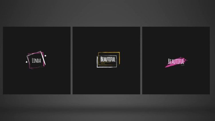 经过专业设计和动态制作的素材库精选AE模板