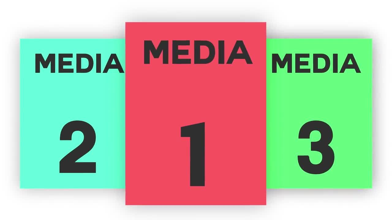 现代且动态动画的网站清洁演示文稿素材库精选AE模板