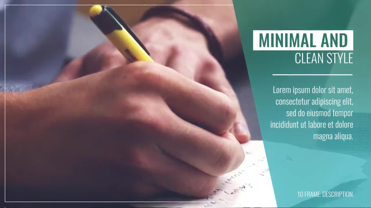 企业现代幻灯片素材库精选pr模板