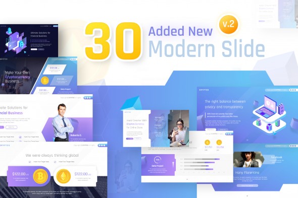 现代专业的加密货币PowerPoint演示模板插图(2)