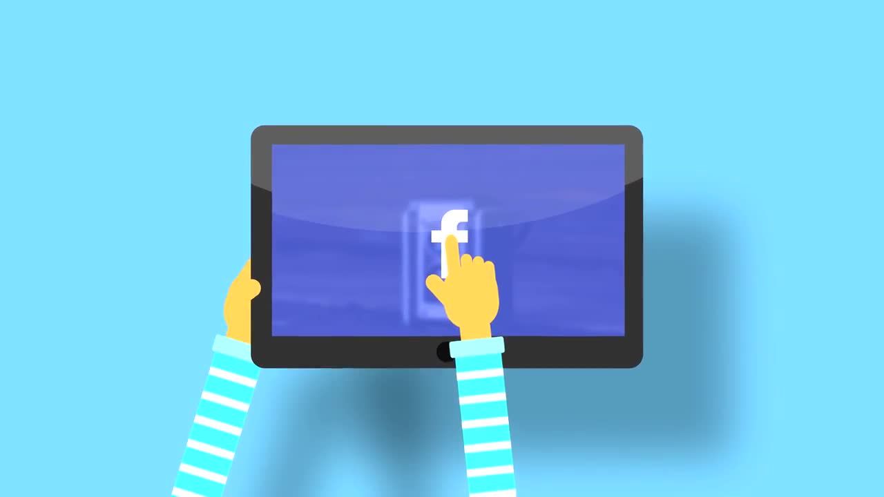 简洁可爱动画徽标展示素材库精选AE模板