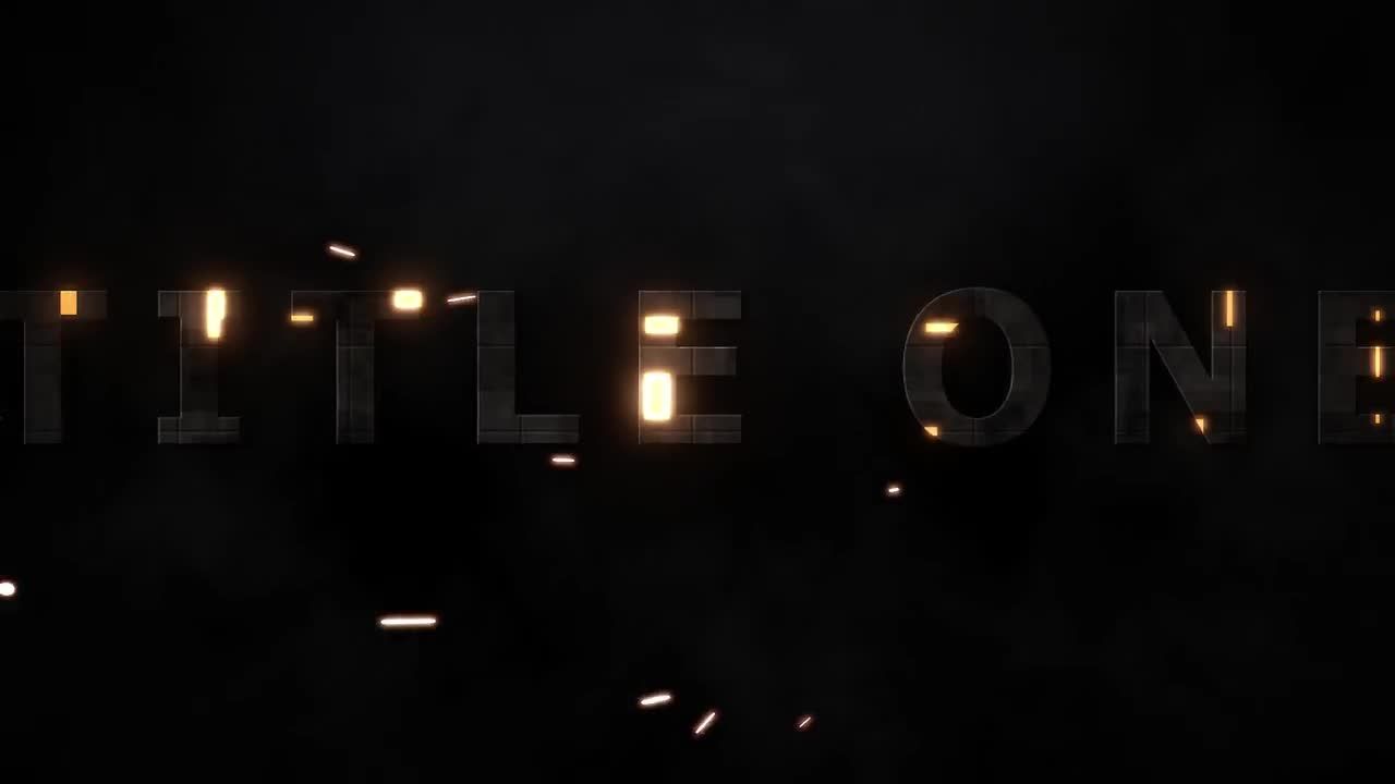 技术灯光标题ae模板