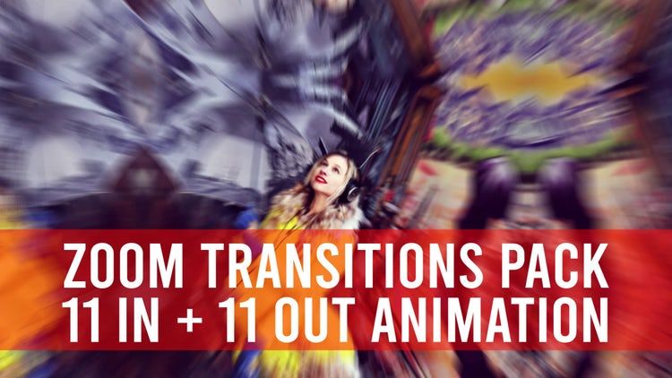 22个创造性缩放动画过渡Pr模板