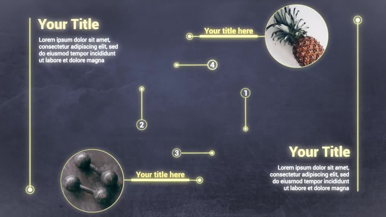 明亮动态的标注标题动画素材库精选AE模板