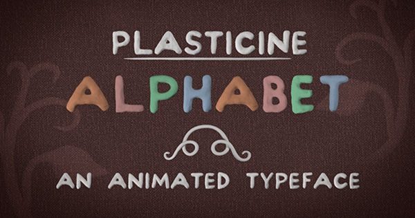 橡皮泥字母视频标题动画素材库精选AE模板 Plasticine Alphabet