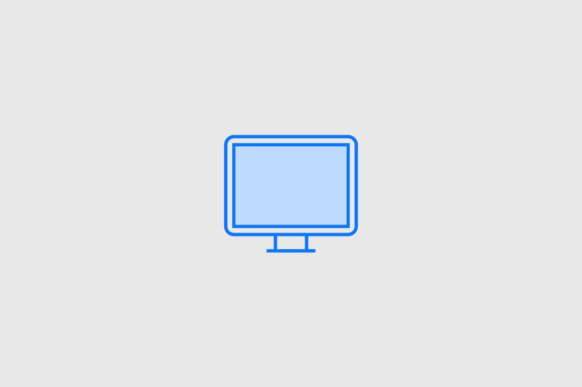 15枚TV&电视设备矢量线性素材库精选图标 15 TV & Television Icons插图(4)