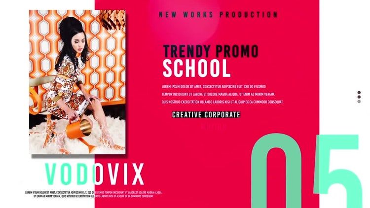 多彩时尚的企业产品介绍素材库精选AE模板