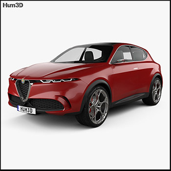 阿尔法·罗密欧Alfa Romeo Tonale 2019 素材之家精选3D模型