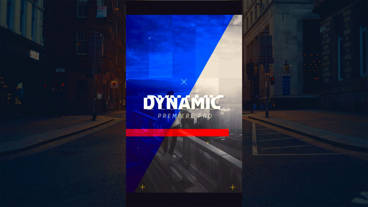 动态开启者logo动画展示素材库精选pr模板Dynamic Opener