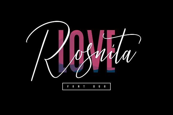 Love Rosnita – Font Duo素材之家精选英文字体