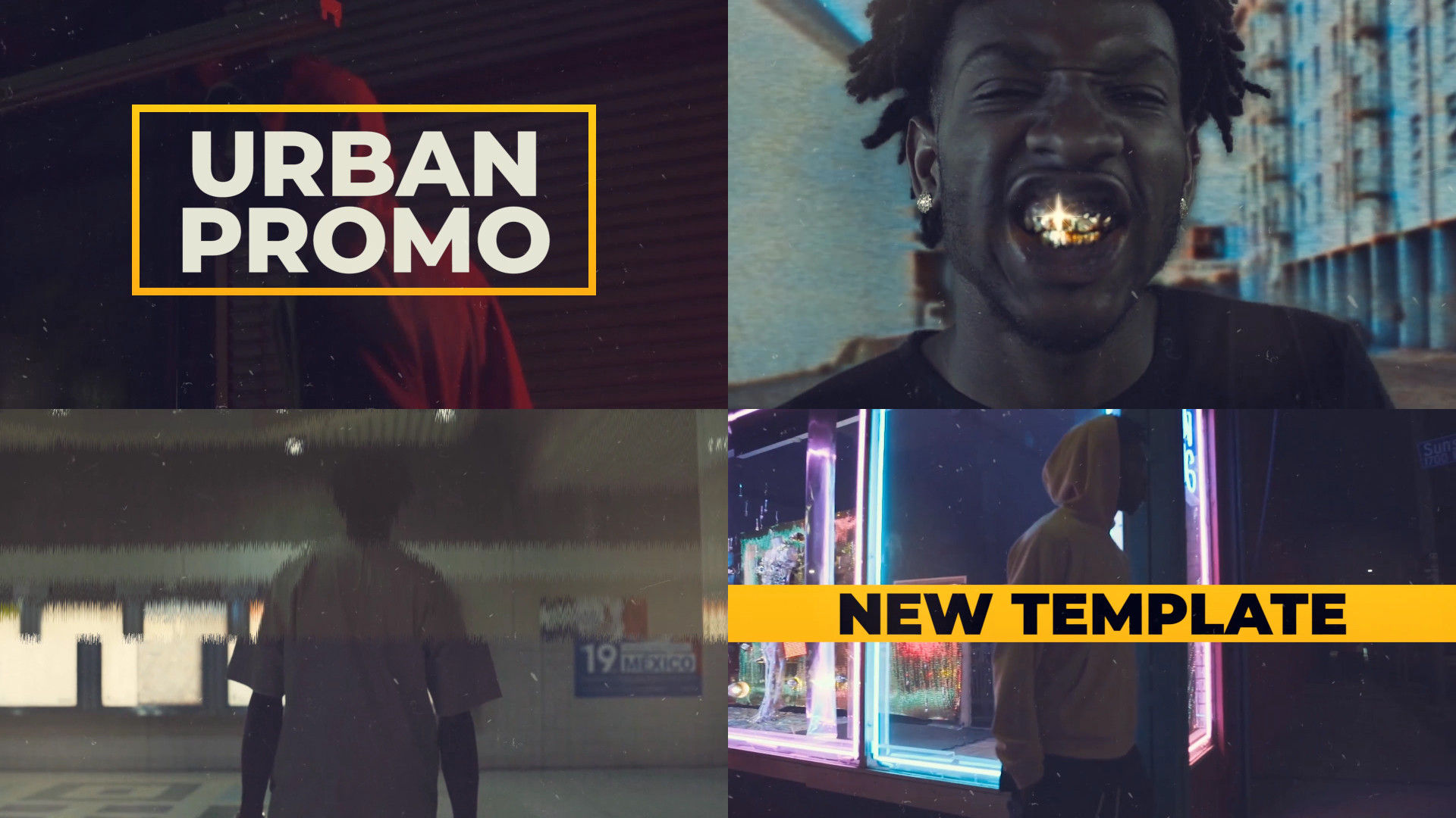 炫酷嘻哈城市宣传动画素材库推荐PR模板