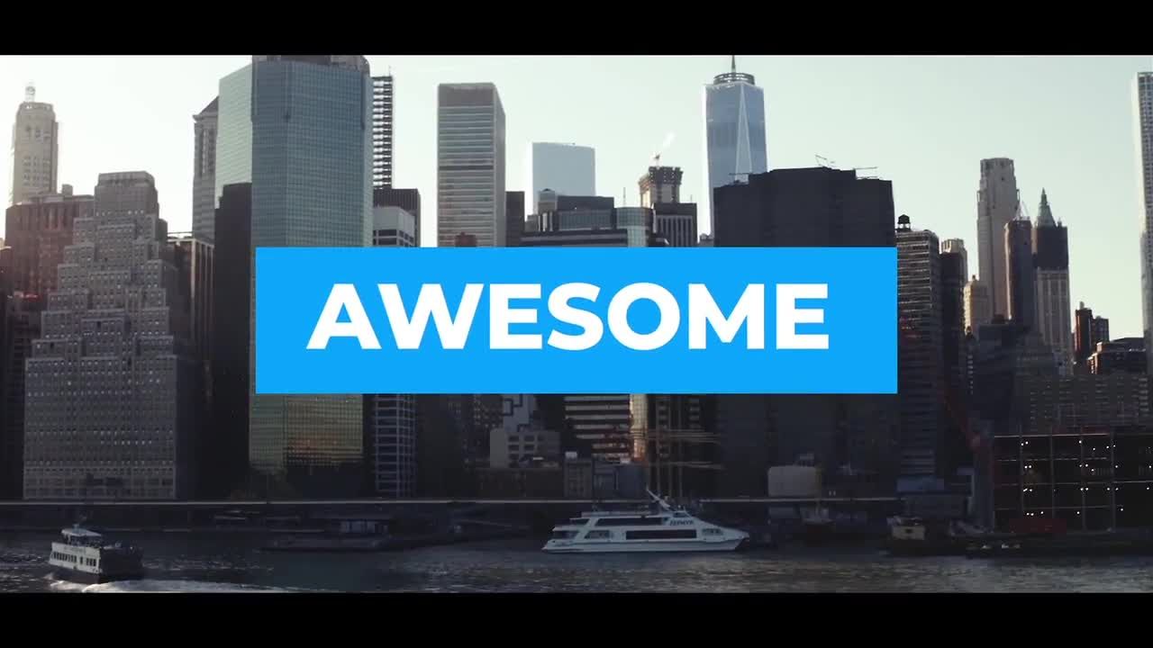 创意时尚文字排版开场片头素材库精选AE模板