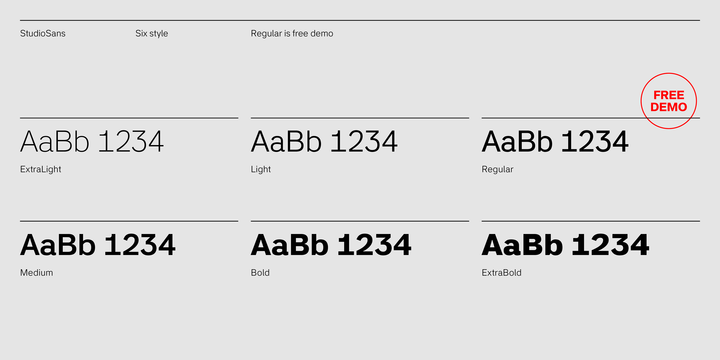 StudioSans Font Family插图1