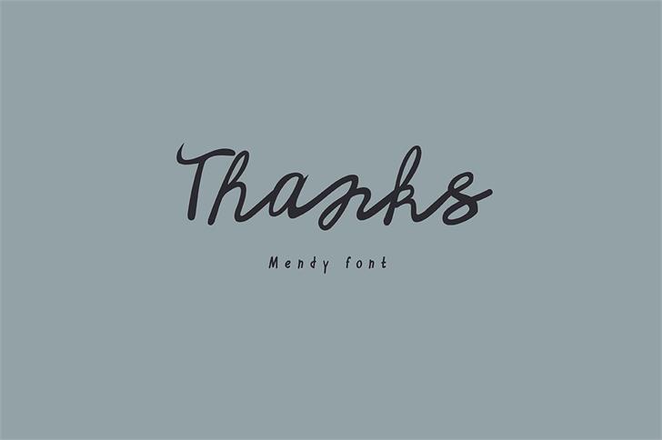 Mendy font插图7