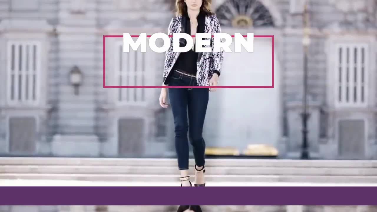 简单文本动画和新潮过渡效果通用促销素材库精选AE模板