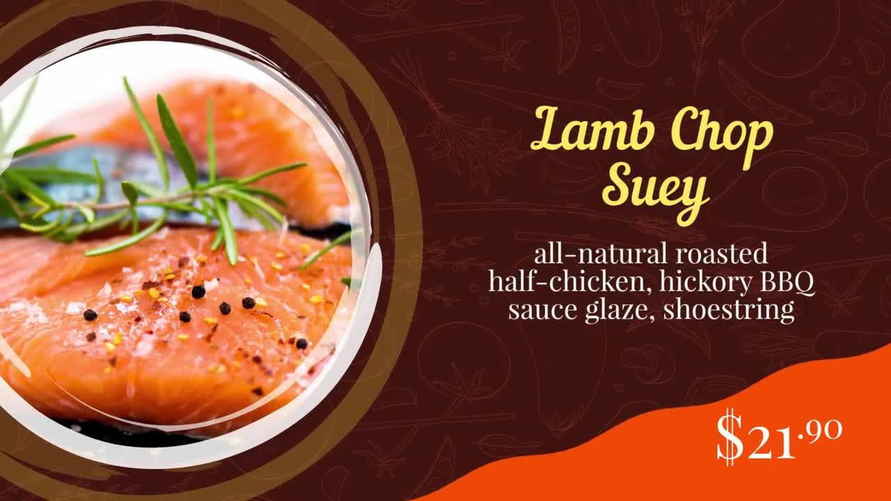 餐厅广告菜单素材库精选AE模板