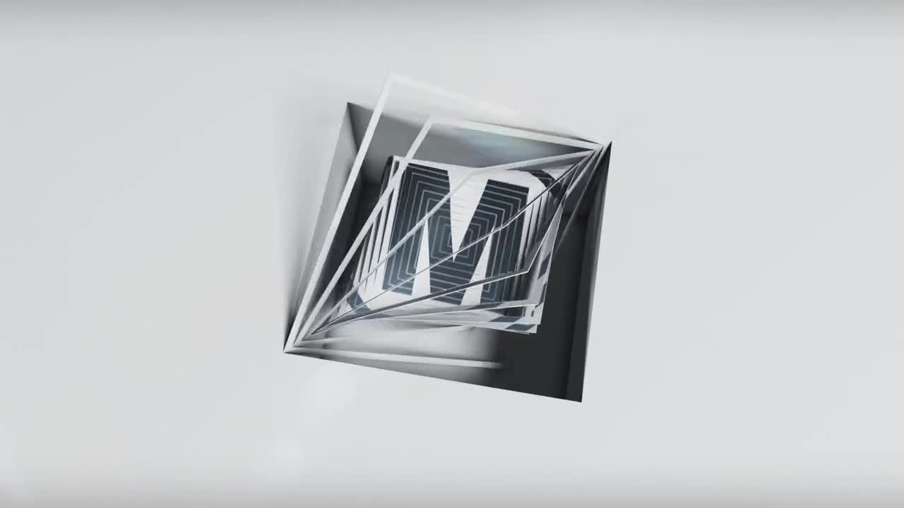 商业广告翻转徽标显示素材库精选AE模板