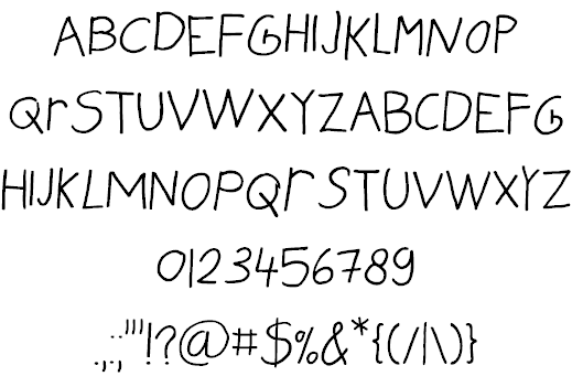 My Friend Raffi font插图1