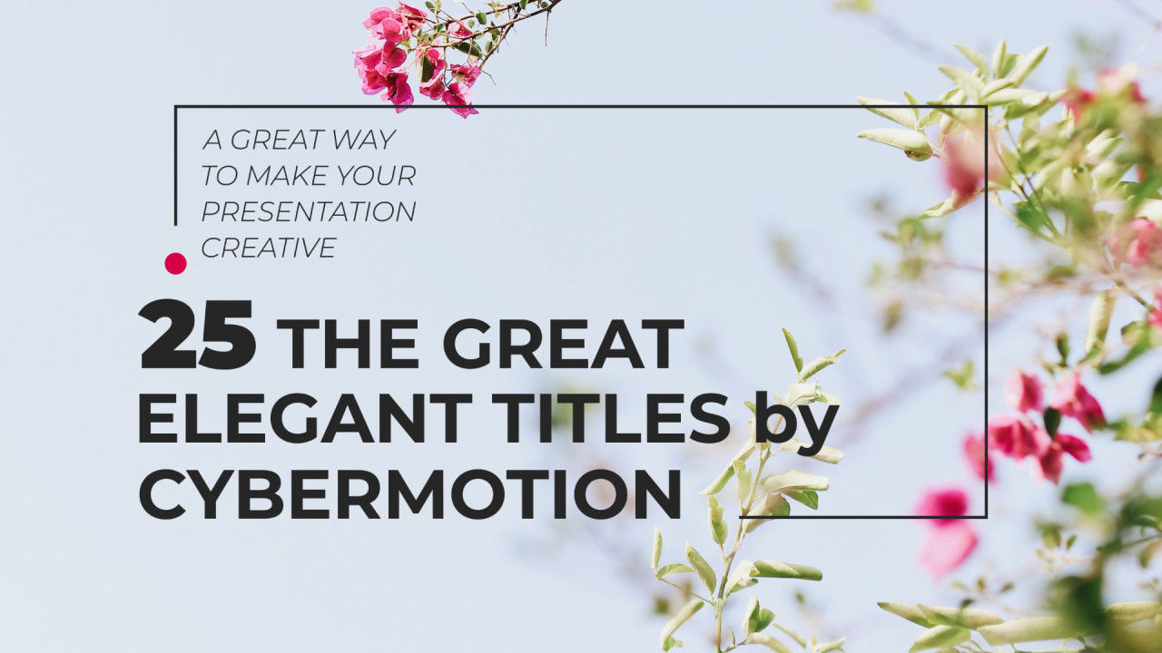 25个最小公司全屏标题素材库精选AE模板