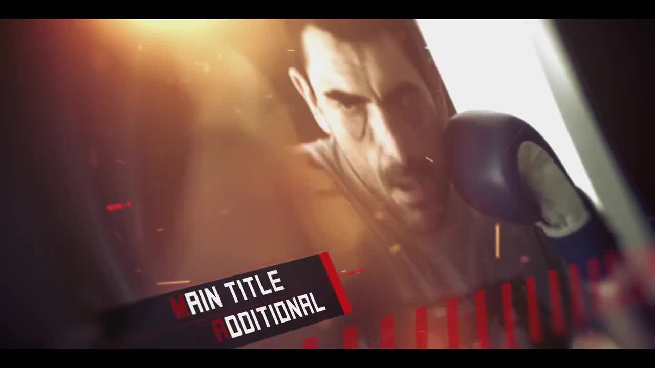 时尚的体育动机促销素材库精选AE模板