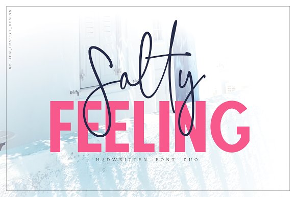 Salty Feeling Font素材之家精选英文字体