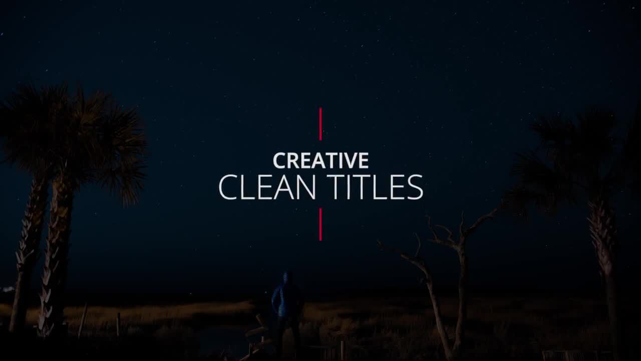 创意简洁标题素材库精选pr模板