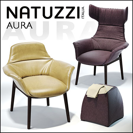 Natuzzi Aura室内椅子凳子家具素材之家精选3D模型