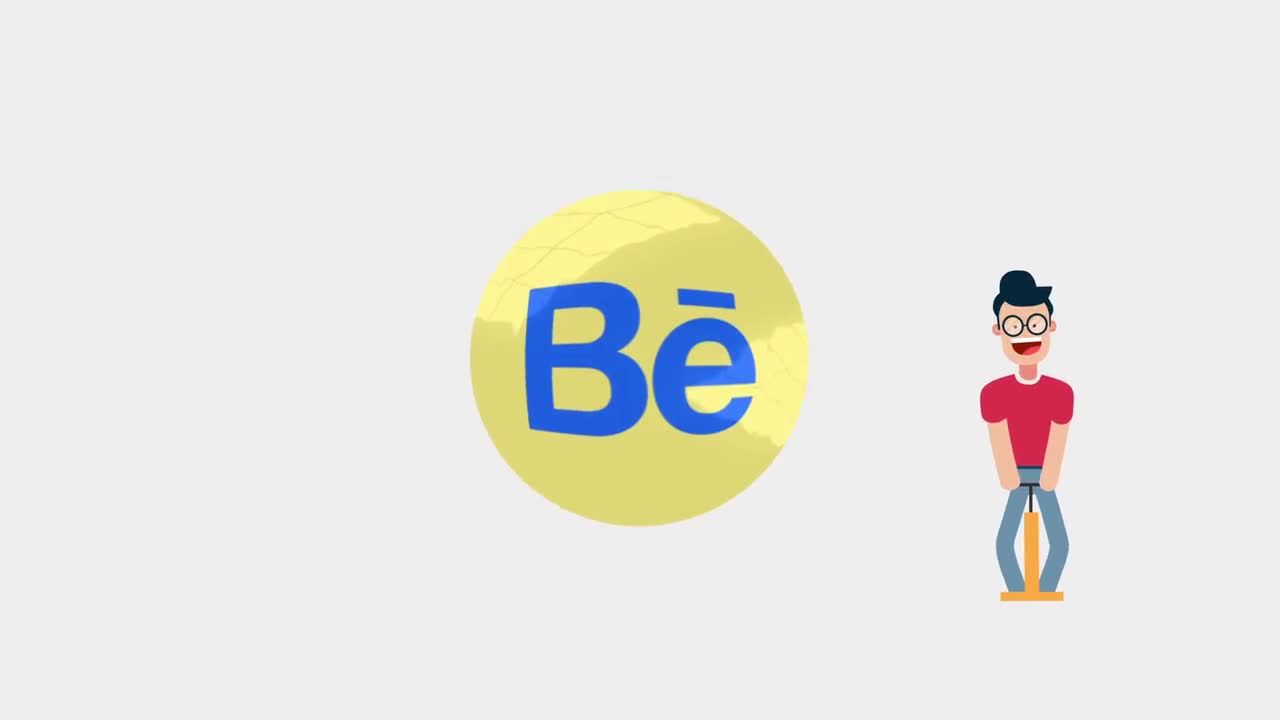 明亮活力有趣的动画角色徽标素材库精选AE模板