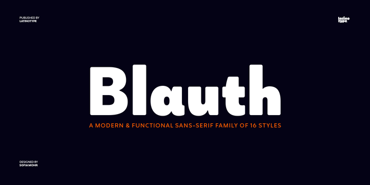 Blauth Font Family素材之家精选英文字体