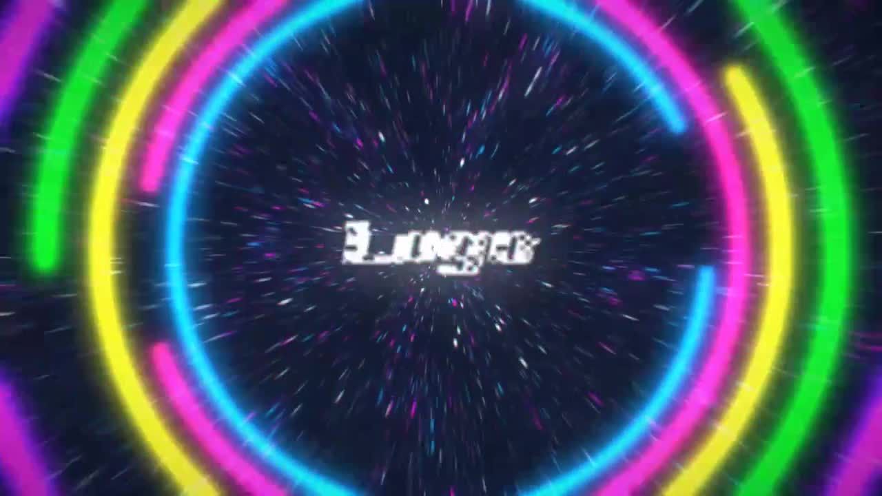 数字隧道标志显示素材库精选AE模板