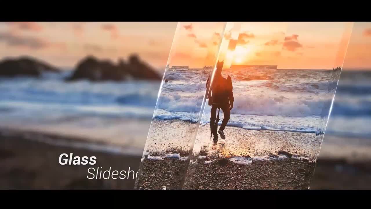 玻璃效果旅游幻灯片素材库精选AE模板