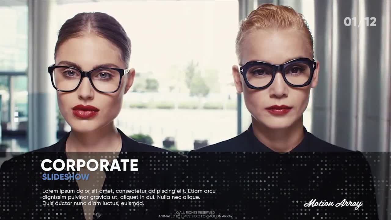 炫酷的企业幻灯片介绍素材库精选pr模板