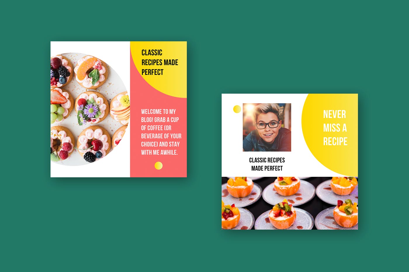 配色大胆品牌社交新媒体运营设计模板素材库精选v20 Modern Social Media Kit (Vol. 20)插图(2)