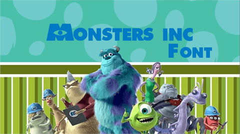 Monsters Inc font素材之家精选英文字体