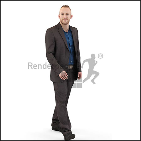 欧式商务男人人物素材之家精选3D模型