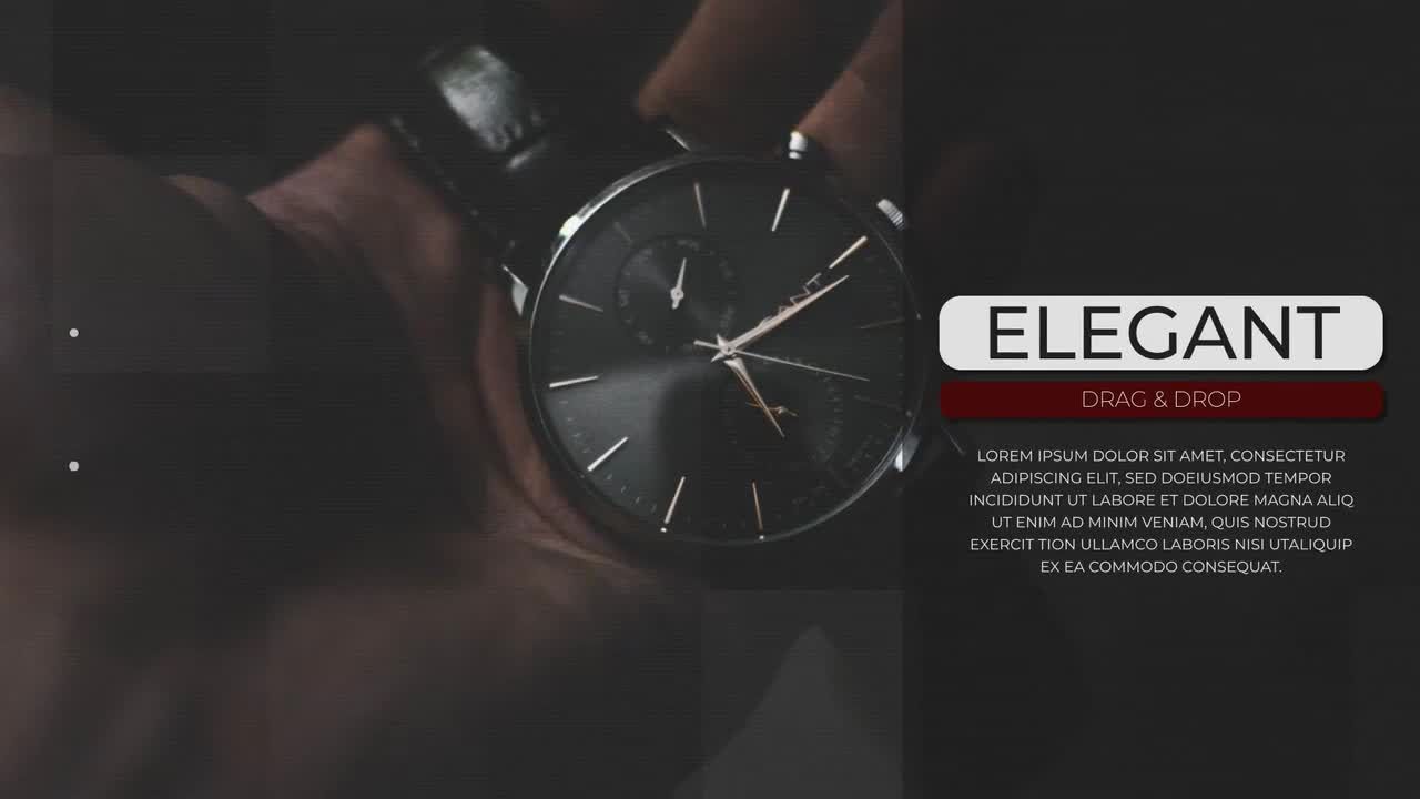 干净简约的AE过渡效果促销模板