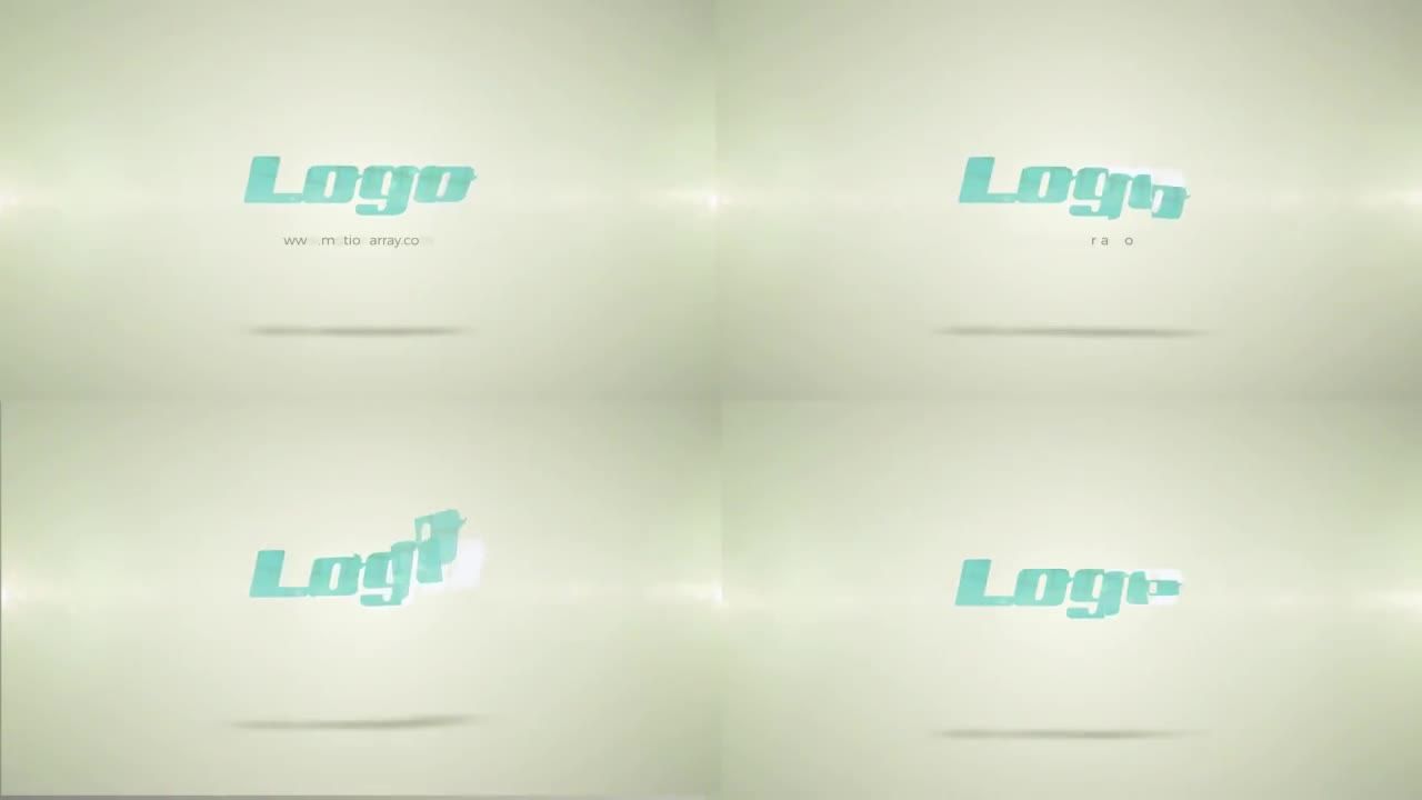 视频片头动态旋转logo展示素材库精选AE模板