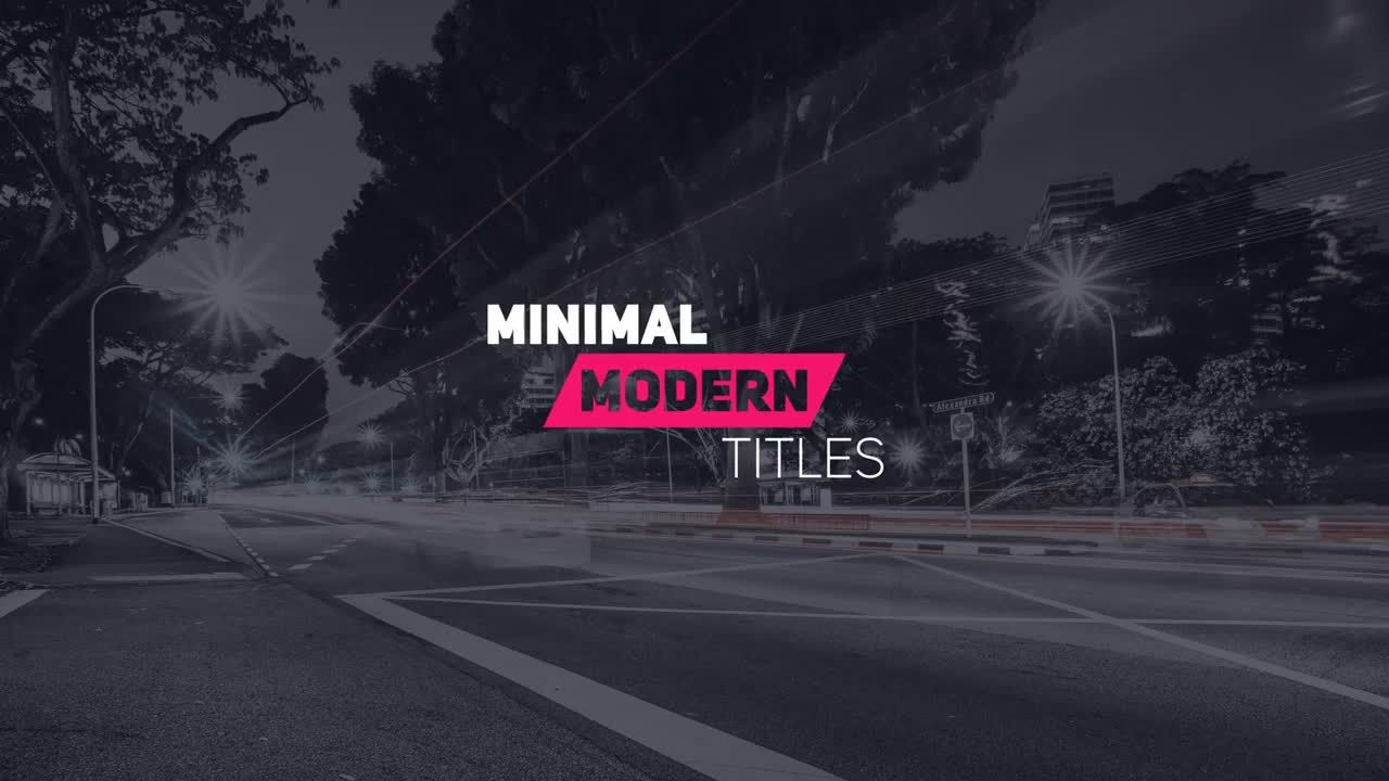 新的最小标题4k素材库精选AE模板