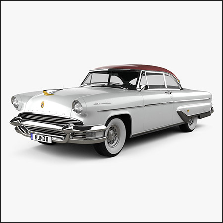 林肯·卡普里（Lincoln Capri）Hardtop Coupe 1955 素材之家精选3D模型