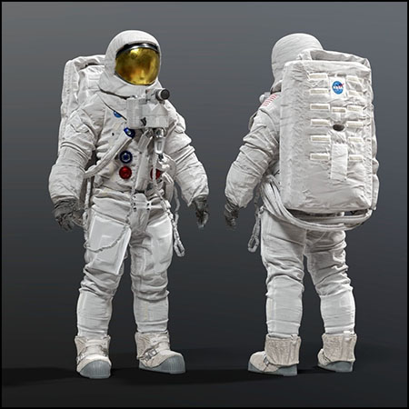 NASA宇航员太空服素材之家精选3D模型