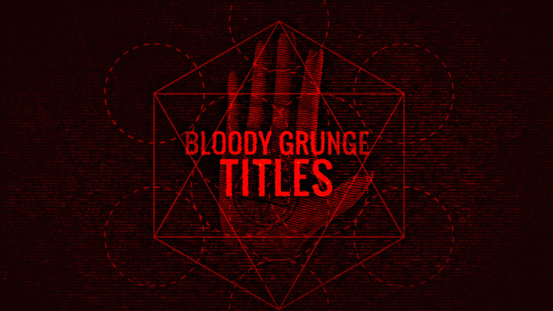 8个恐怖血腥创意的动画标题素材库精选AE模板