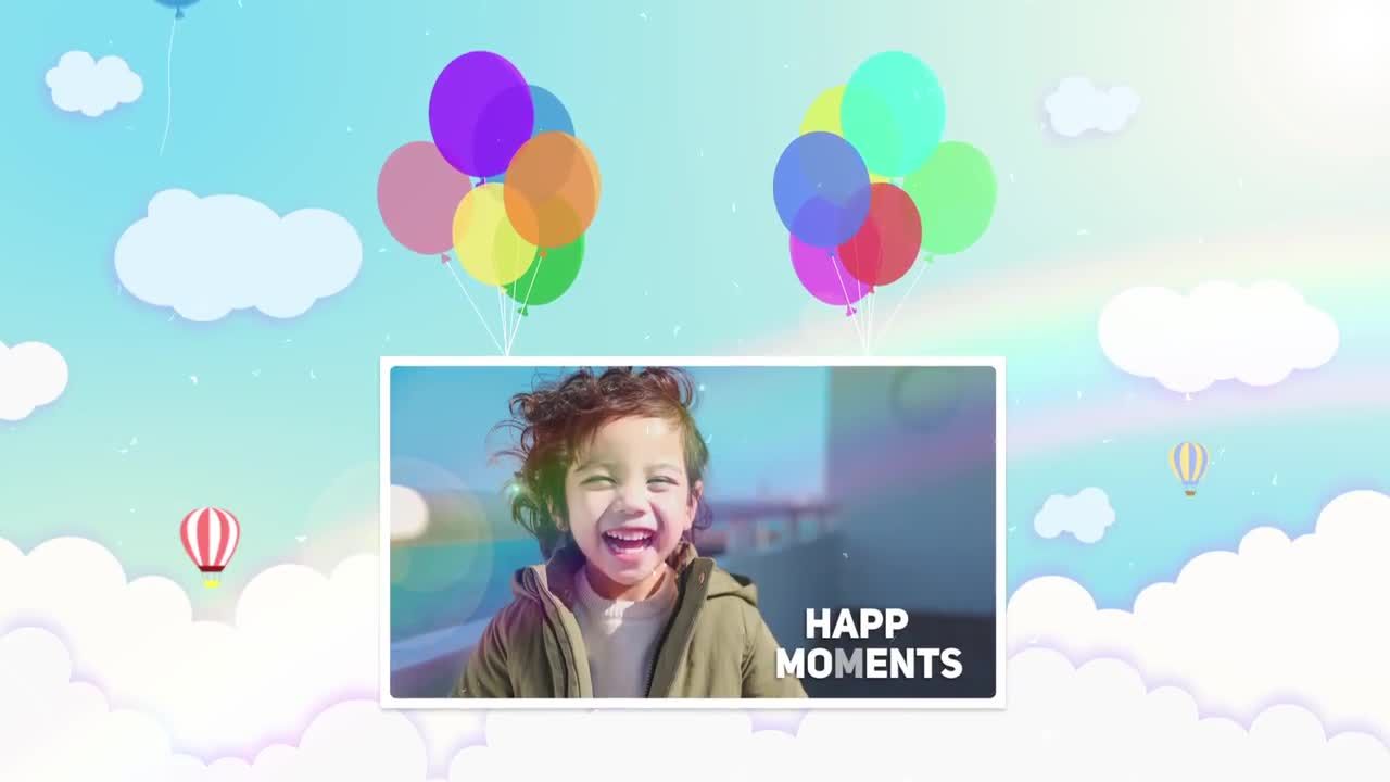 富有童趣的照片展示片头素材库精选AE模板