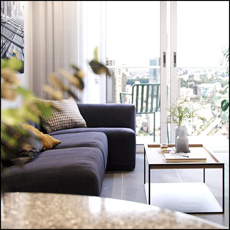 现代客厅和厨房场景素材之家精选3D模型By TrongNguyen