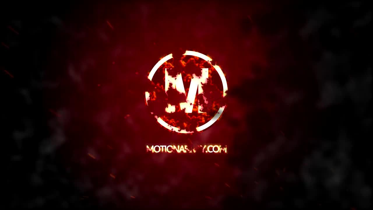 火热而时尚的元素火徽标素材库精选AE模板